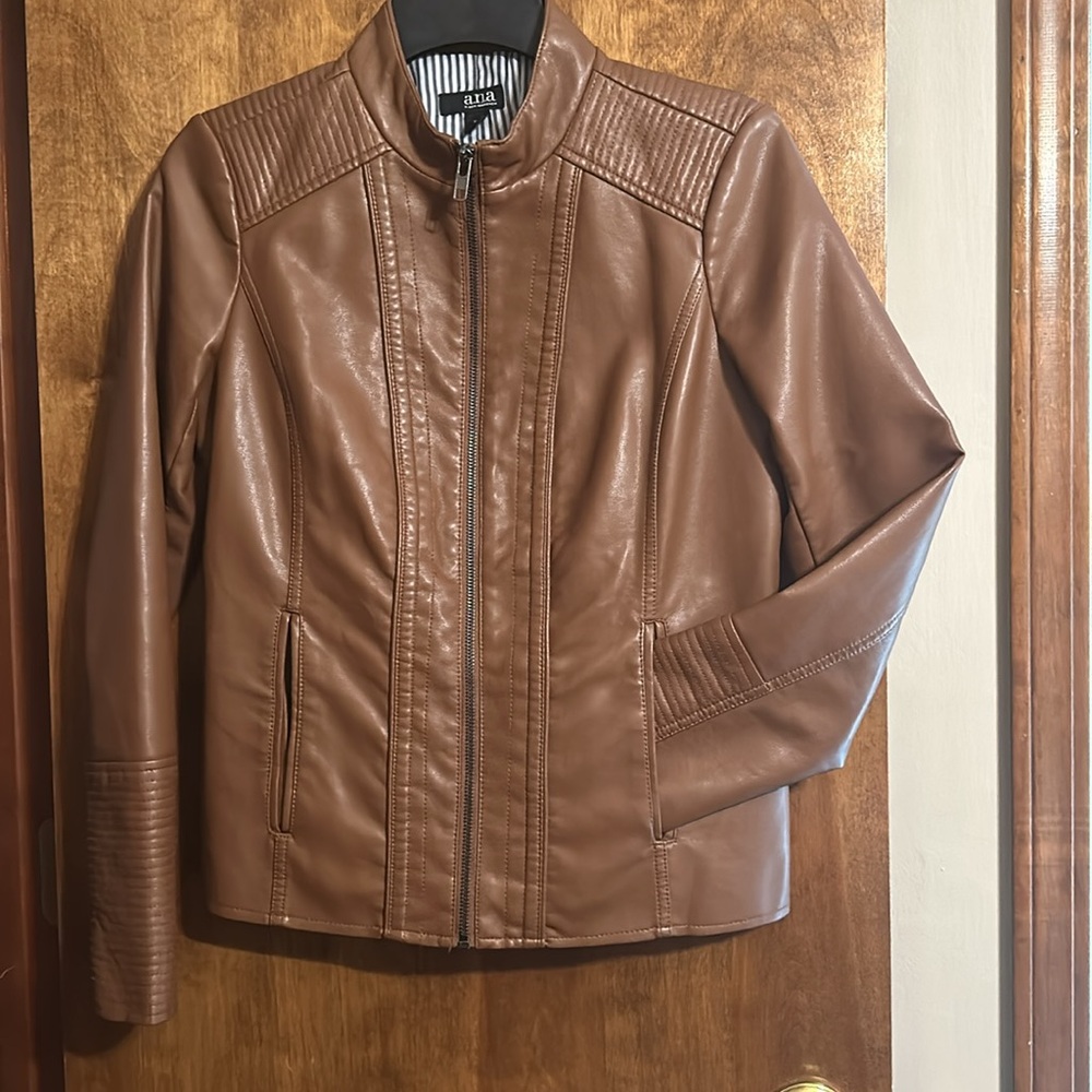 NEW!! Brown Leather Jacket For Women